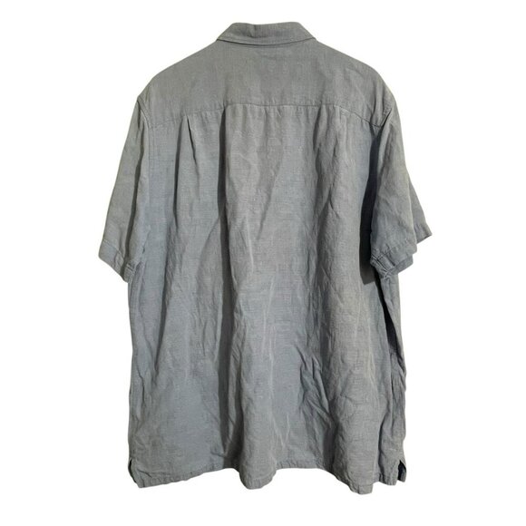 Margaritaville Linen Silk Hawaiian Button Shirt Men Sz XL Workwear Summer Relax - Picture 2 of 12
